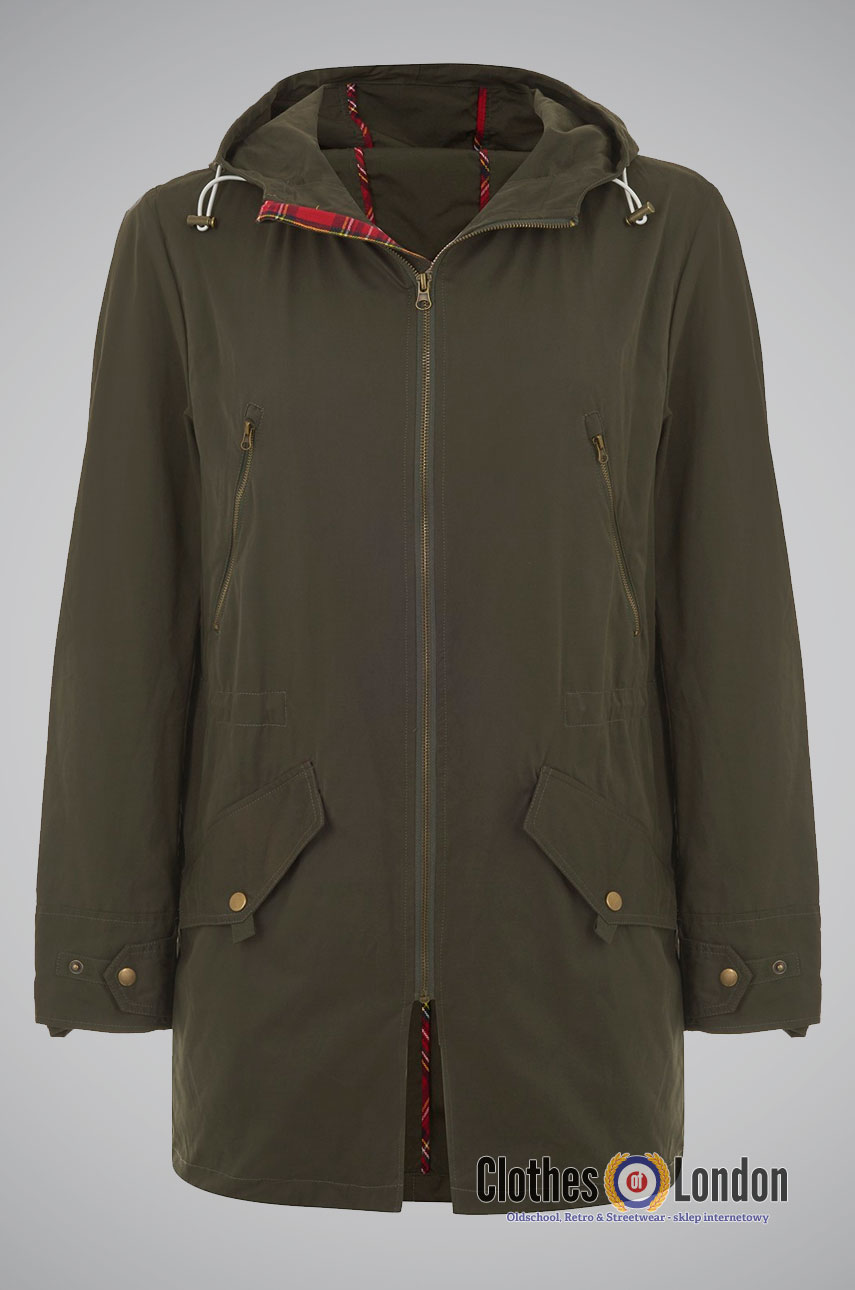 Kurtka MERC LONDON BUCKLEY PARKA, oliwkowa